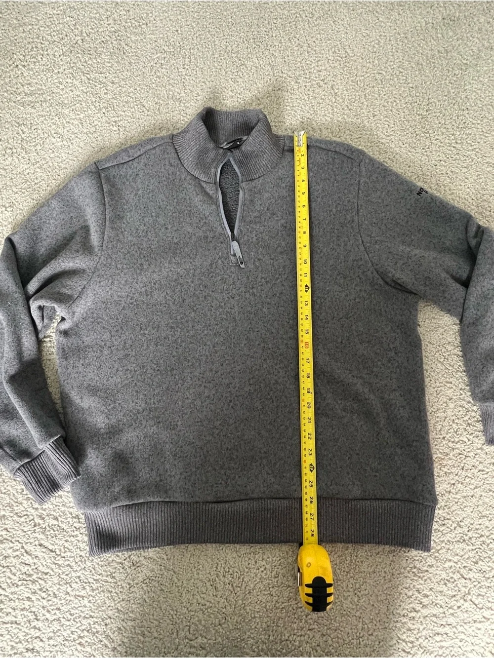 The North Face Men's Gray Half-Zip Sweater